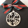 Hang Tag Natal Kayu Custom Nama