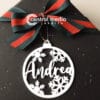Hang Tag Natal Acrylic Custom Nama