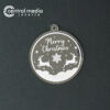 Hang Tag Natal Acrylic Transparan