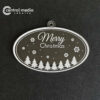Hang Tag Natal Acrylic Transparan