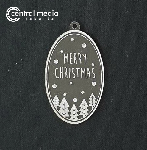 Hang Tag Natal Acrylic Transparan