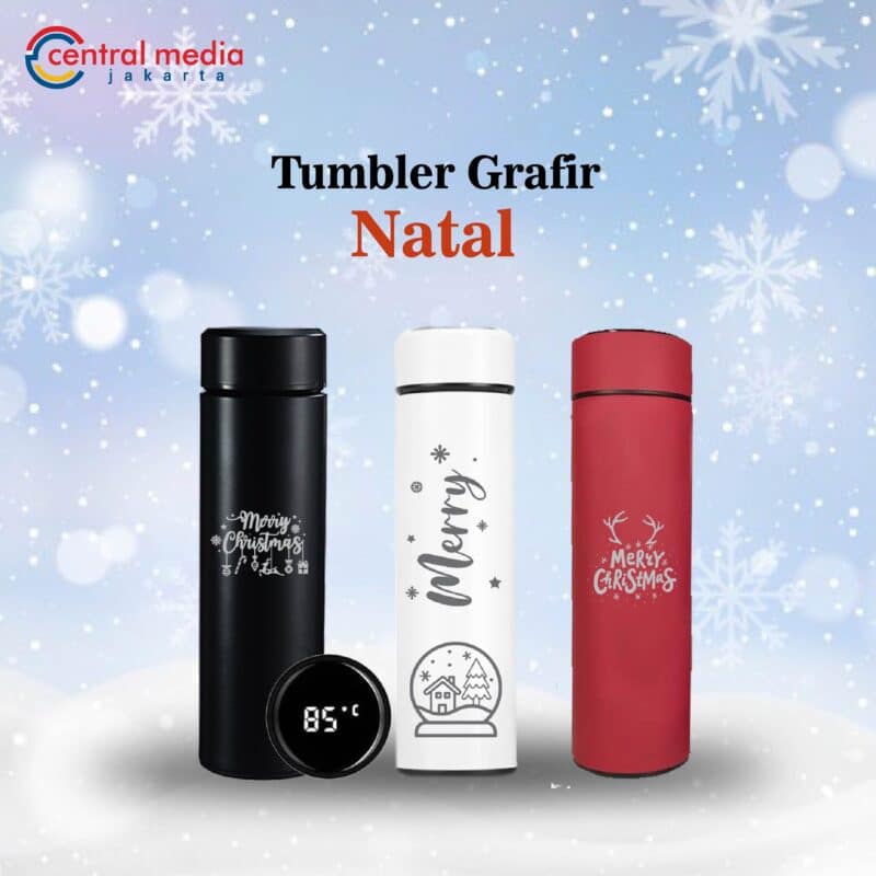 Tumbler Natal Custom Nama + Gift Box