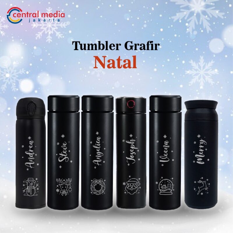 Tumbler Natal Custom Nama + Gift Box