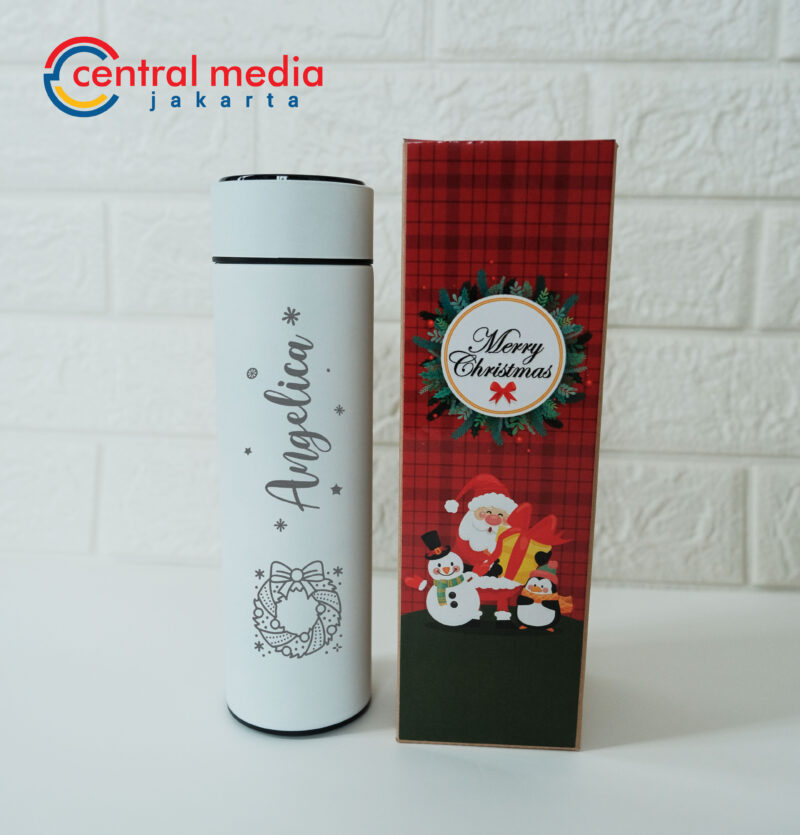Tumbler Natal Custom Nama + Gift Box