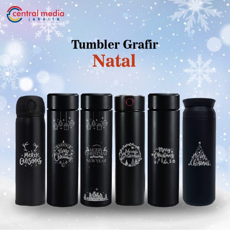 Tumbler Natal Custom Nama + Gift Box
