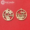 Hang Tag Imlek Kayu Custom Nama