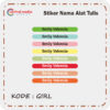 Sticker Label Alat Tulis Custom