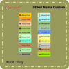 Sticker Label Nama Custom
