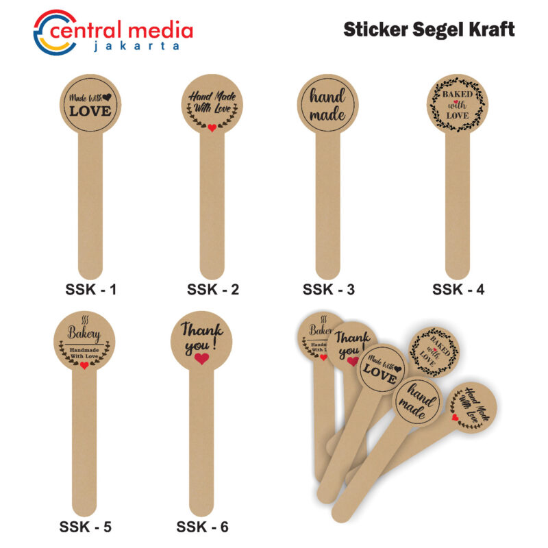 Sticker Segel Botol Kraft