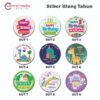 Sticker Ulang Tahun Custom