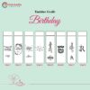 Tumbler Grafir Birthday + Box Souvenir Ulang Tahun