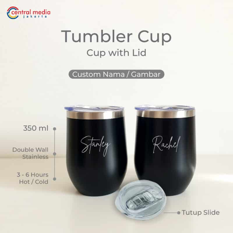 Tumbler Cup Mug Kopi Grafir Custom