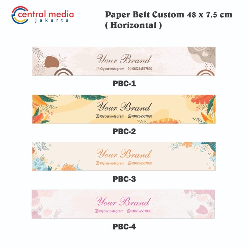 Paper Belt Packaging Sleeve Horizontal Custom