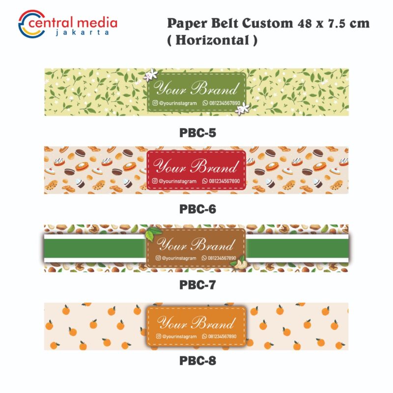 Paper Belt Packaging Sleeve Horizontal Custom