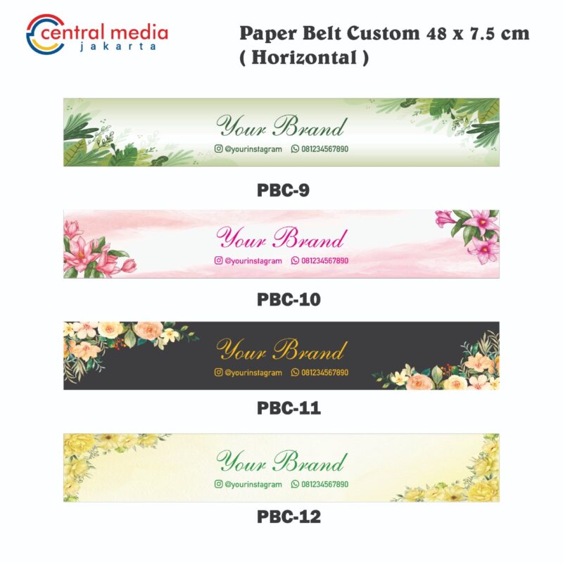 Paper Belt Packaging Sleeve Horizontal Custom