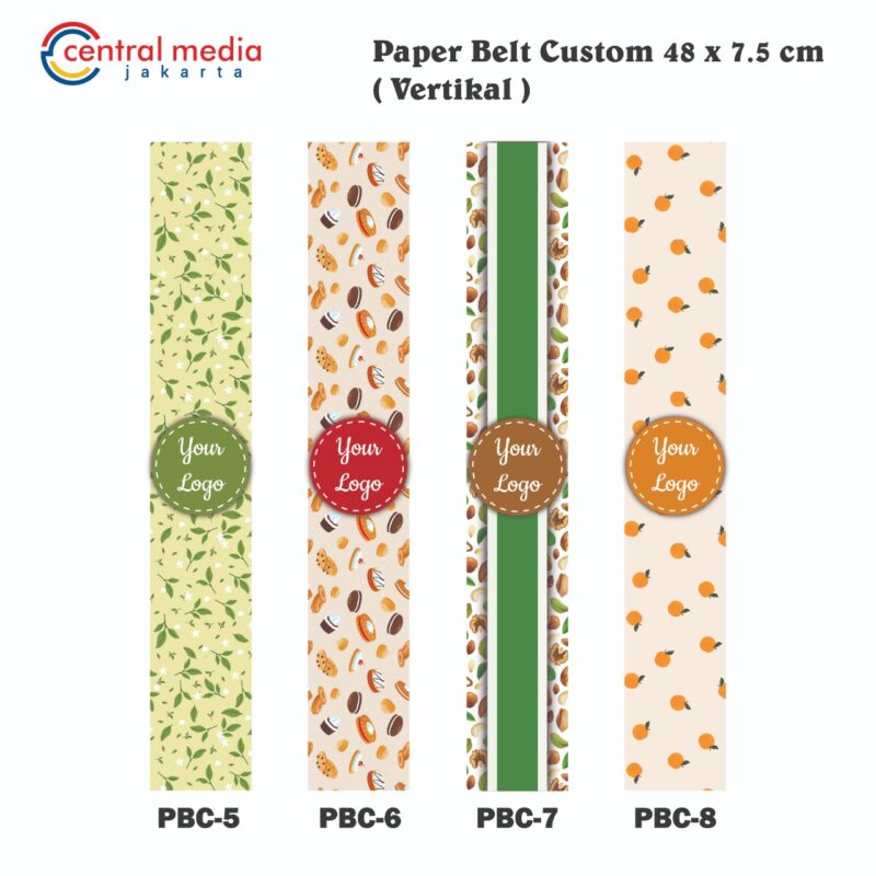 Paper Belt Packaging Sleeve Vertikal Custom