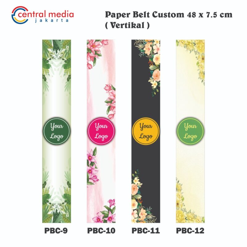 Paper Belt Packaging Sleeve Vertikal Custom