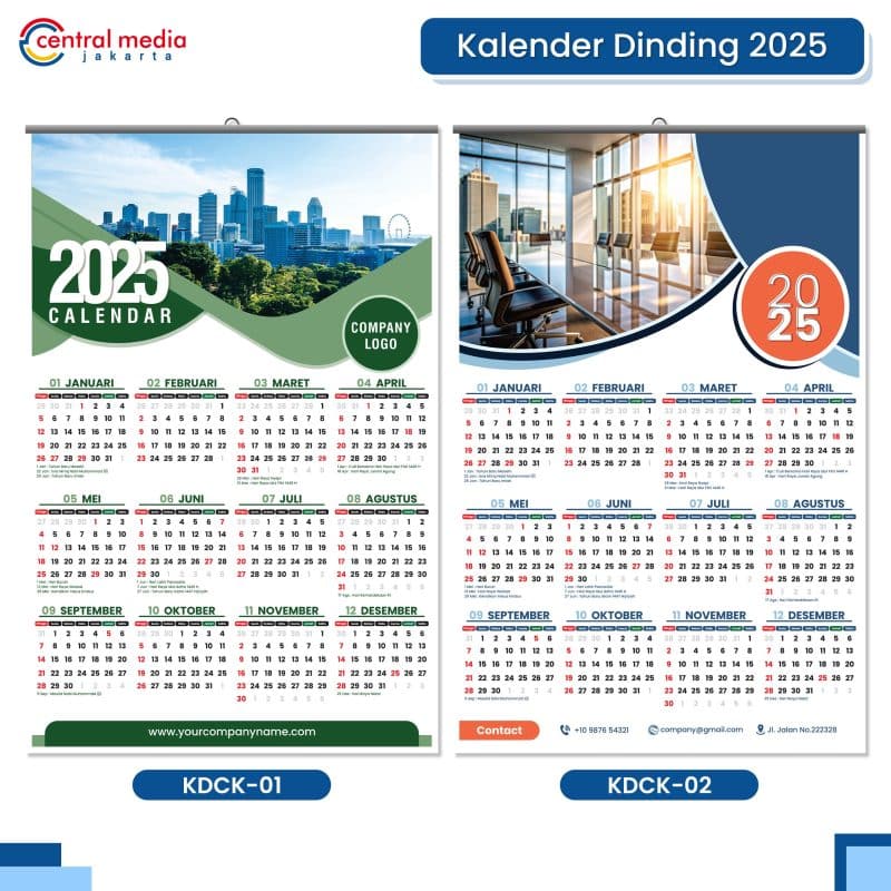 Kalender Dinding 2025 Custom