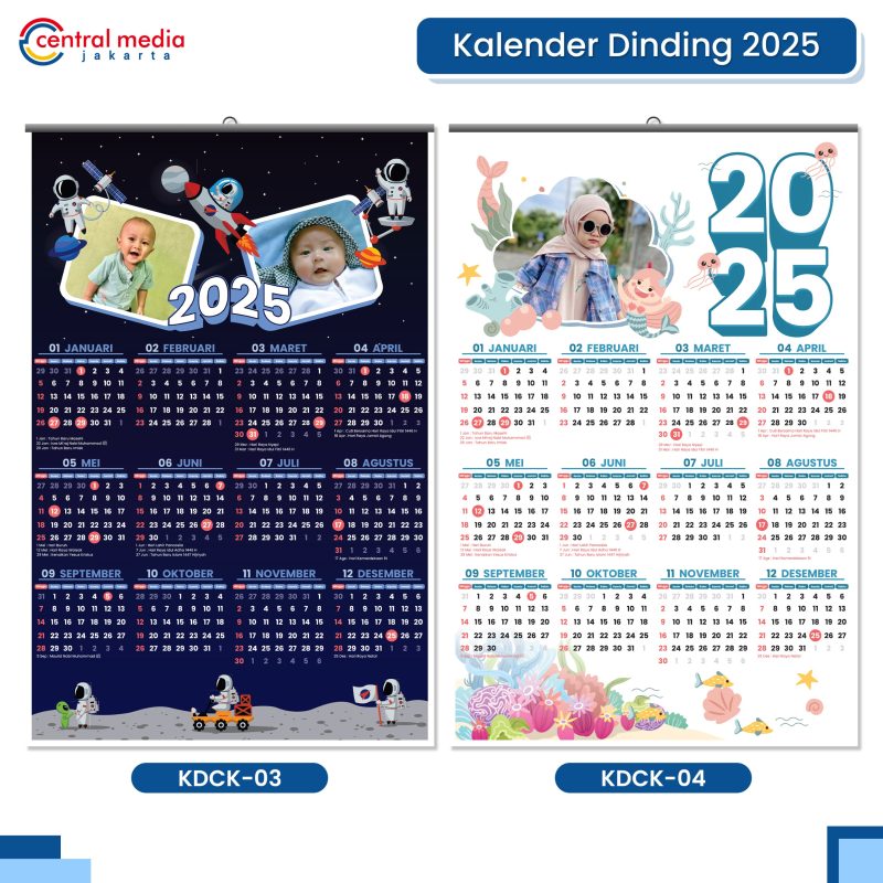 Kalender Dinding 2025 Custom