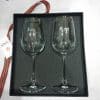 Hampers 2 Pcs Engraved Wine Glass with Hard Box